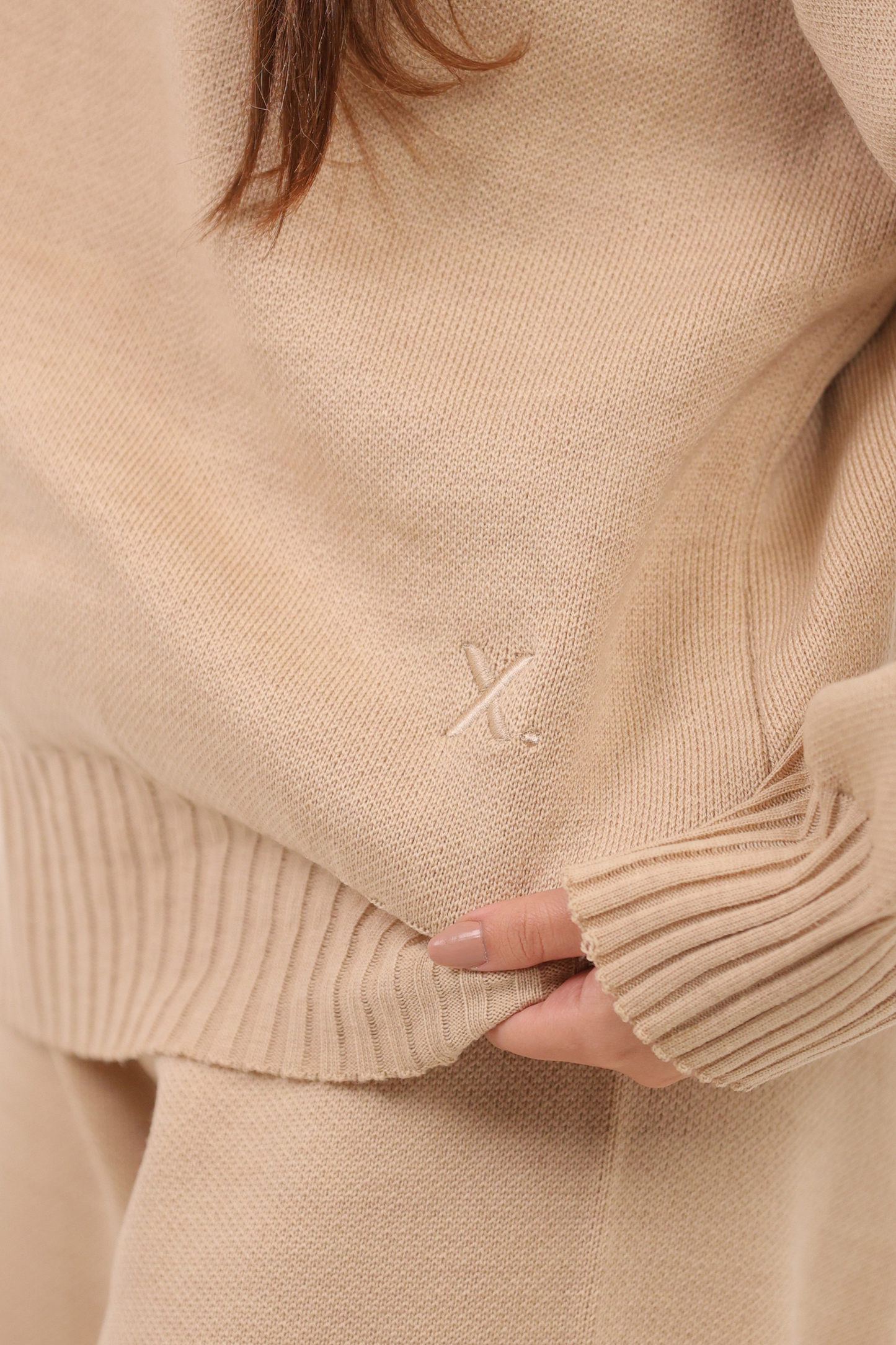 Beige Knitted Set