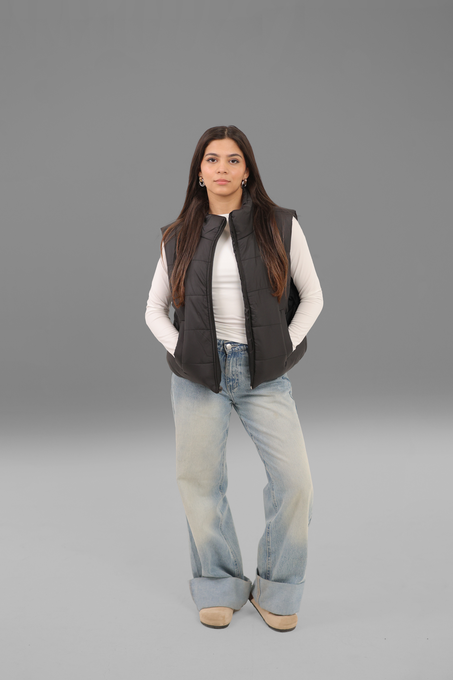 Black Puffer Vest