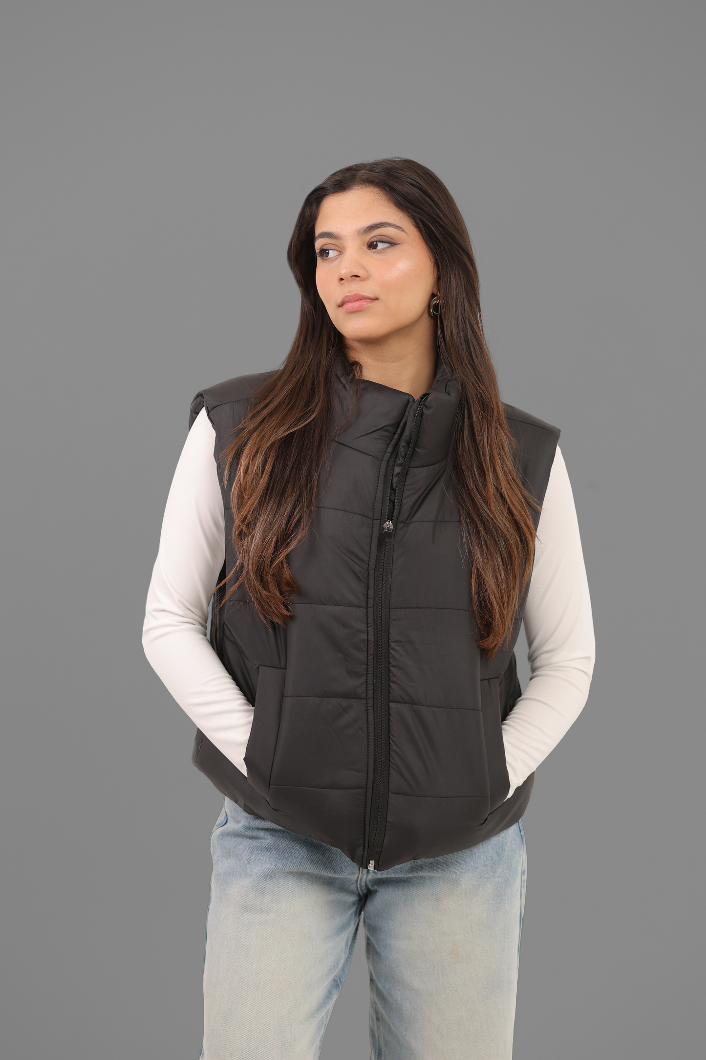 Black Puffer Vest