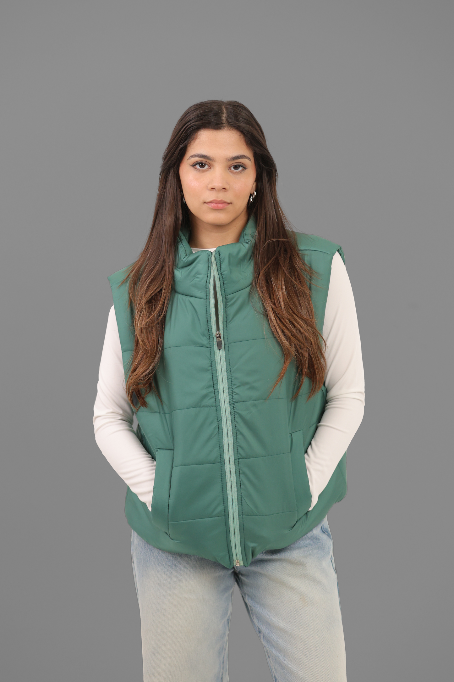 Teal Puffer Vest