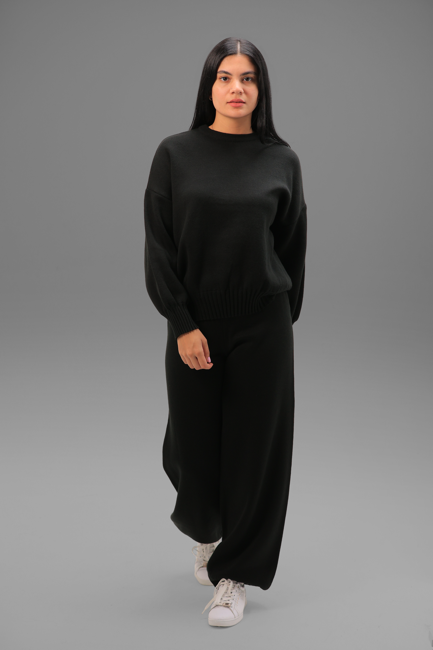 Black Knitted Set
