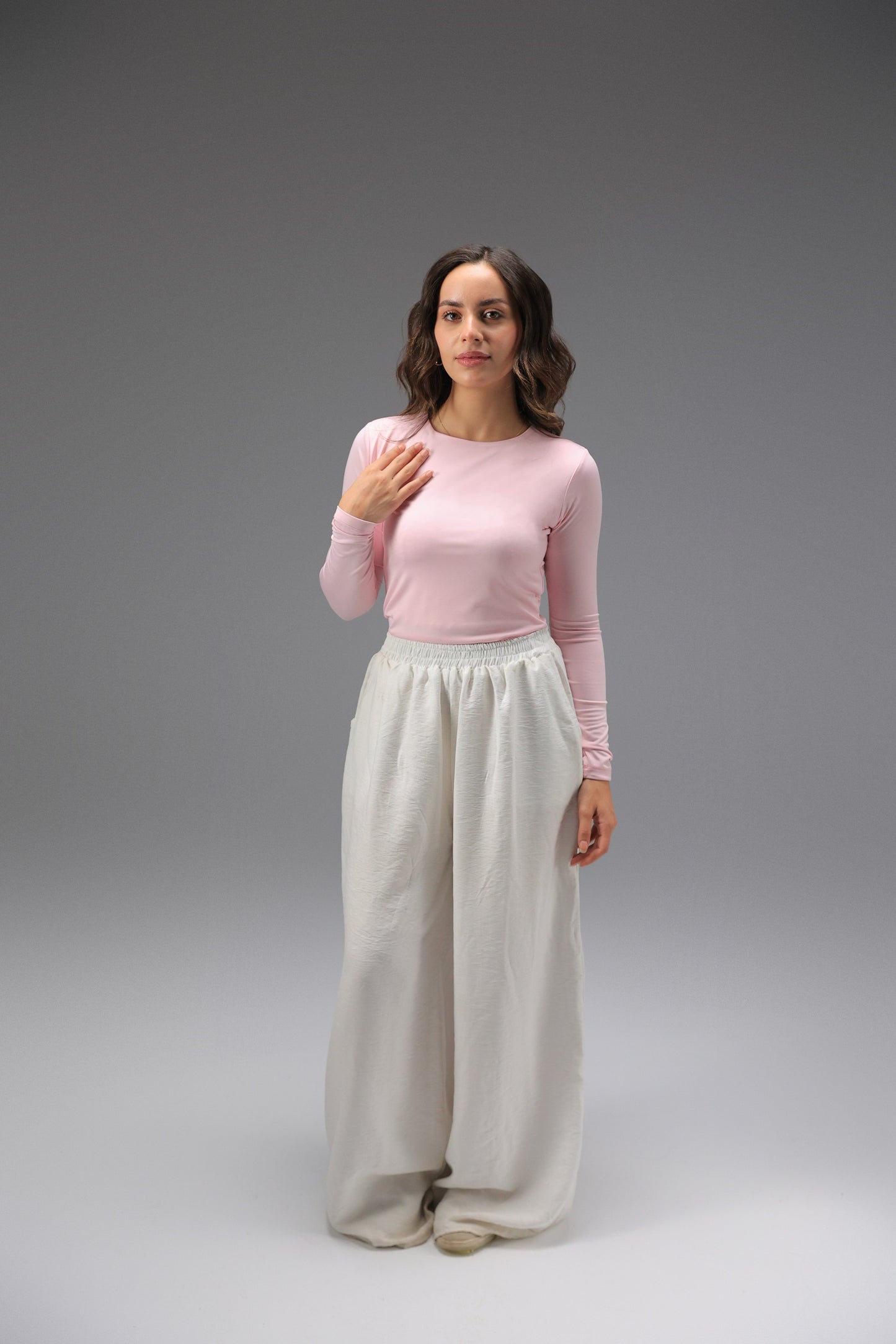 Rose Classic Long Sleeve Top