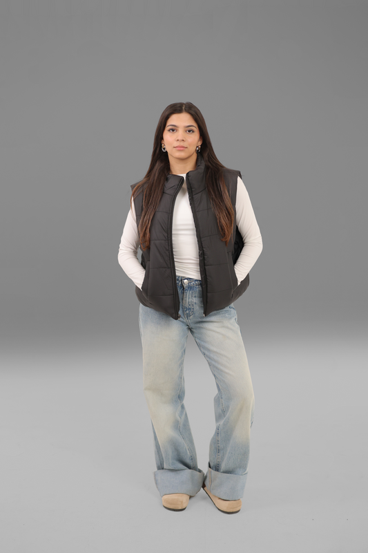Black Puffer Vest