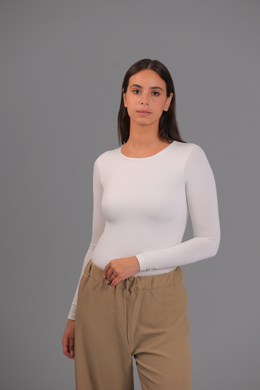 Off White Classic Long Sleeve Top