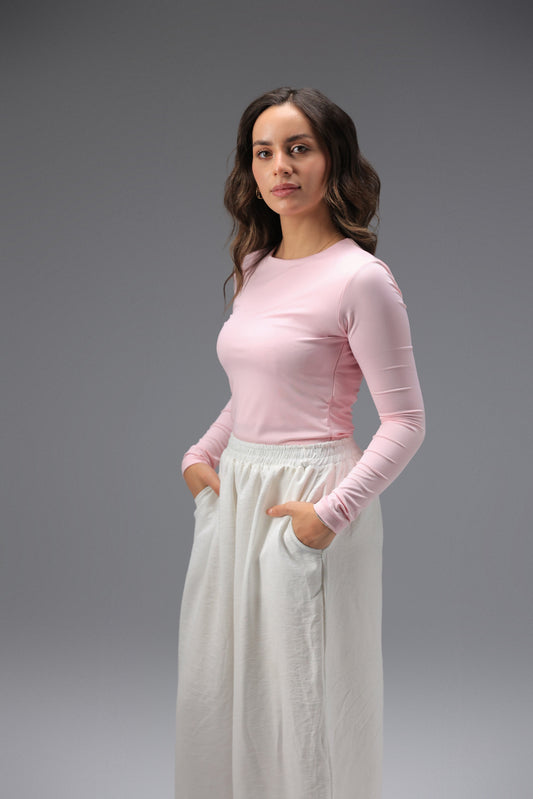 Rose Classic Long Sleeve Top
